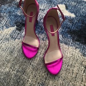 Topshop Metallic Pink Sandal Heel 🖤